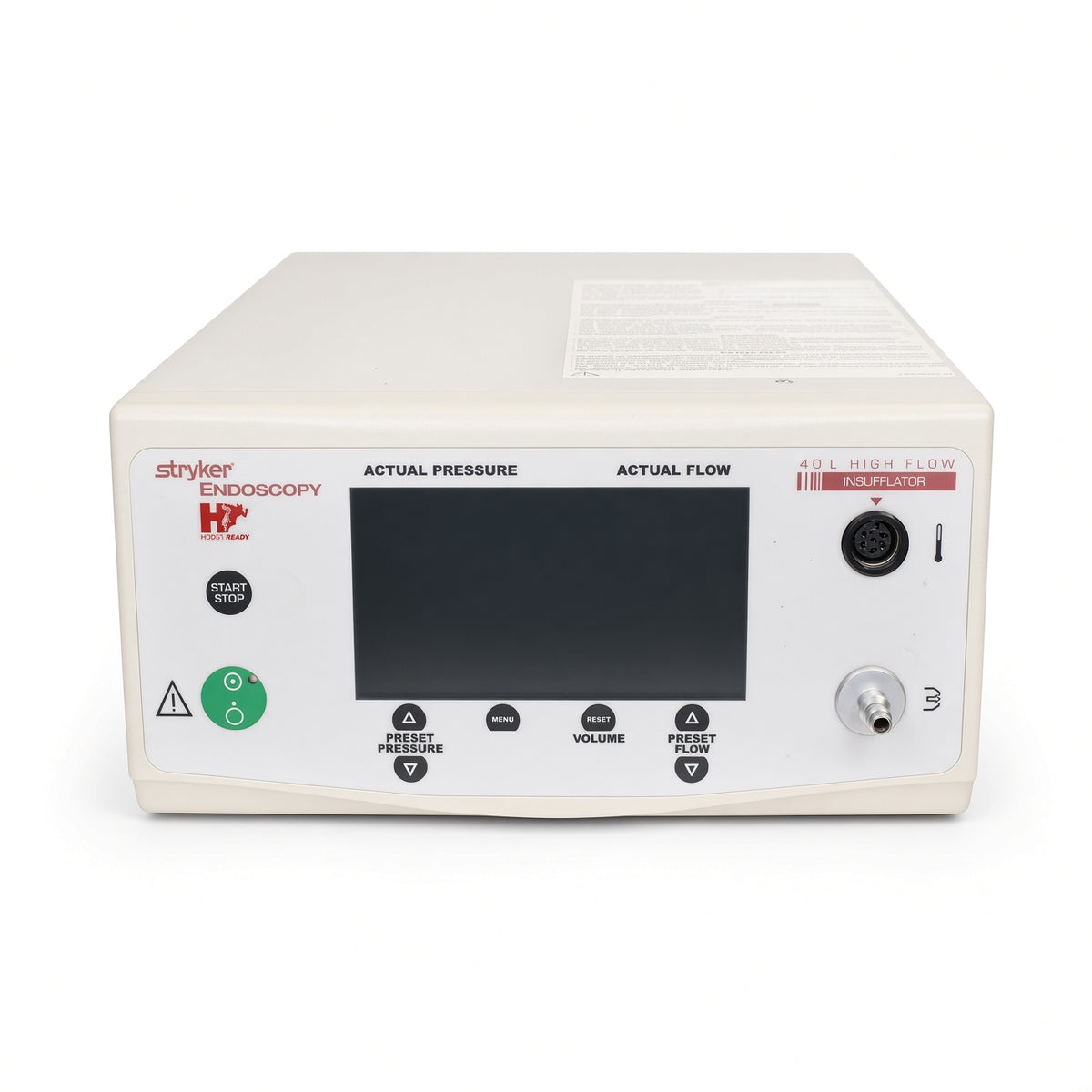 STRYKER 40L Liter High Flow Insufflator, 620-040-000 - Insufflators - pre-owned surgical equipment | Chicago Medical Sales
