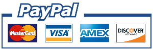PayPal VISA MASTERCARD AMEX DISCOVERY